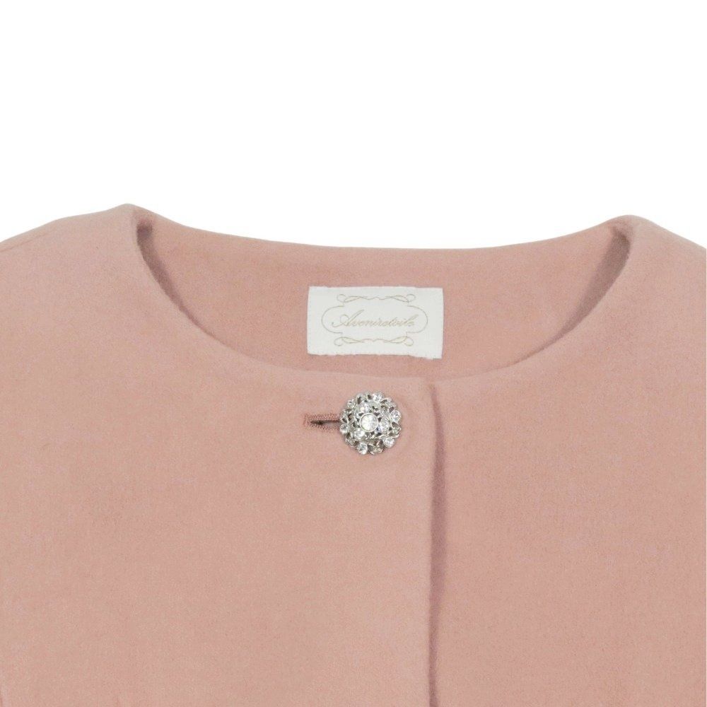 美品 AVENIRETOILE アベニールエトワール メルトン ウール ノーカラー