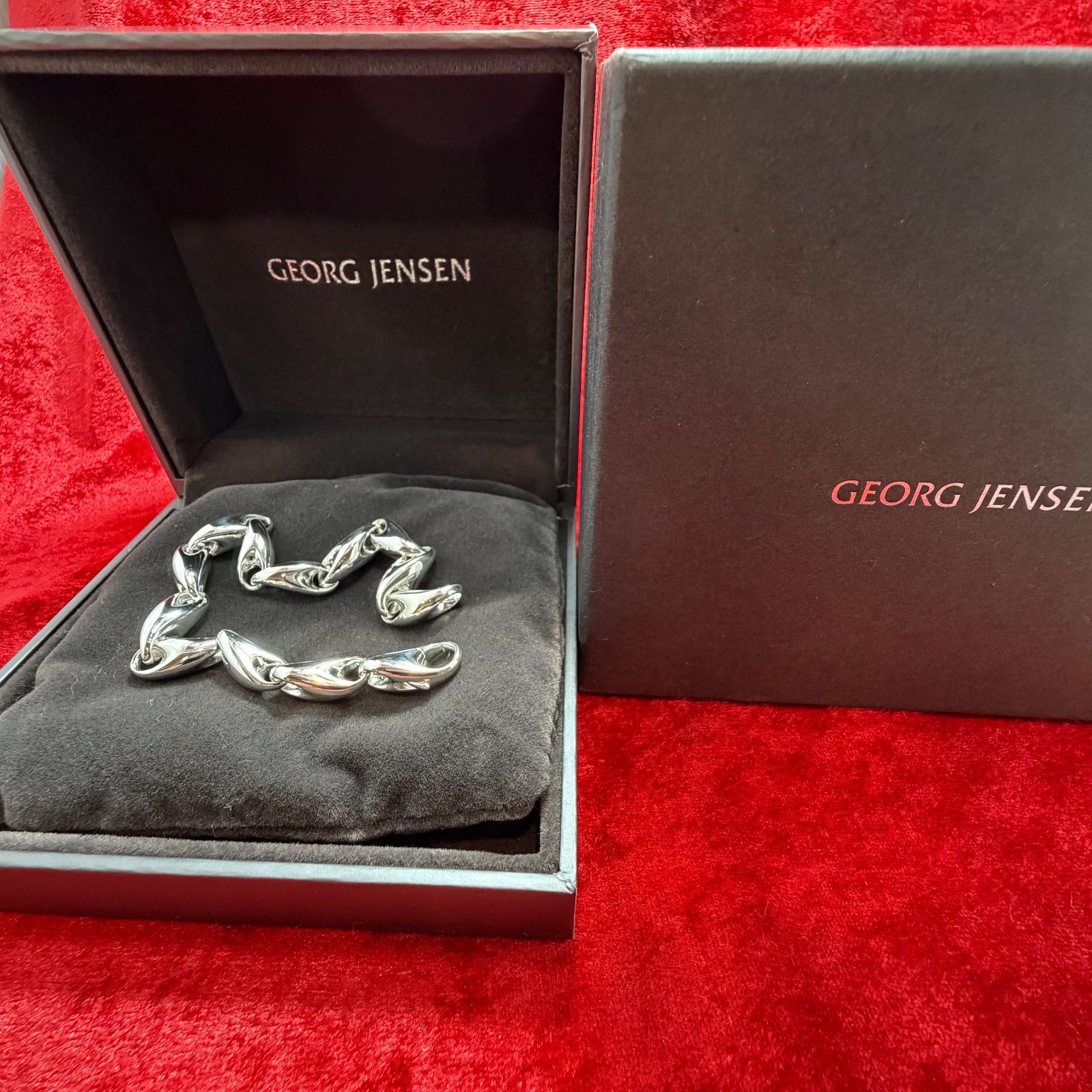 美品リフレクト ブレスレット 28.9g 652B M ジョージジェンセン/ GEORG