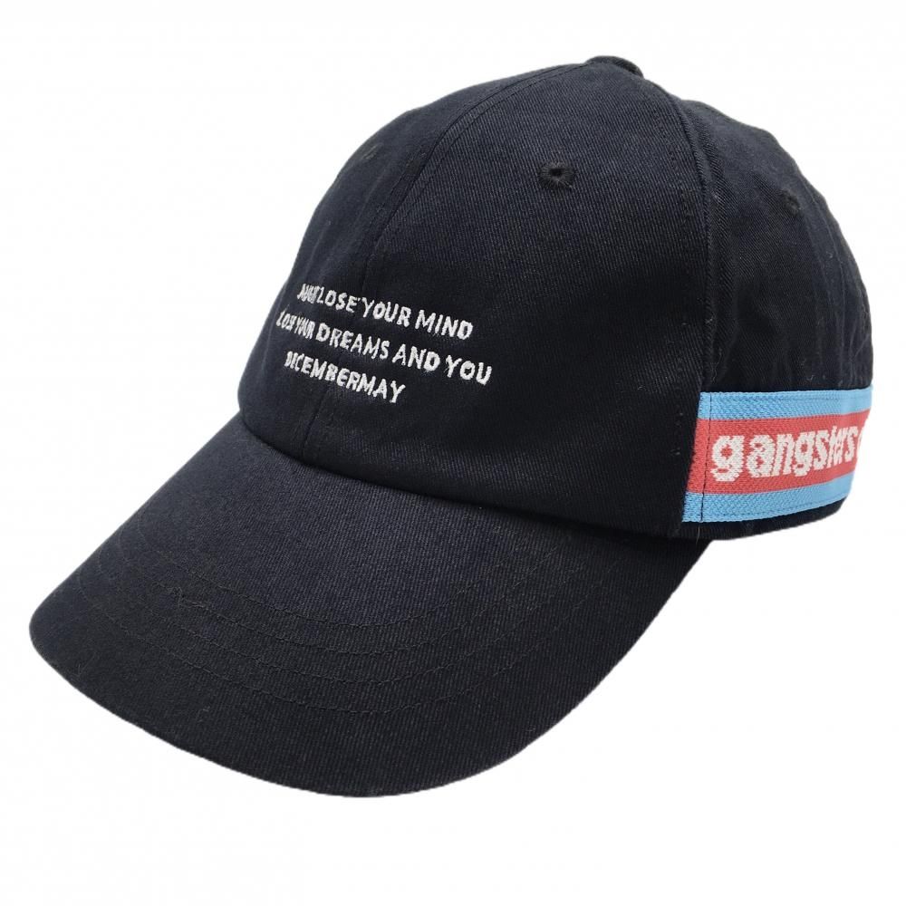 ディセンバーメイ キャップ ダークネイビー系×ライトブルー 綿100