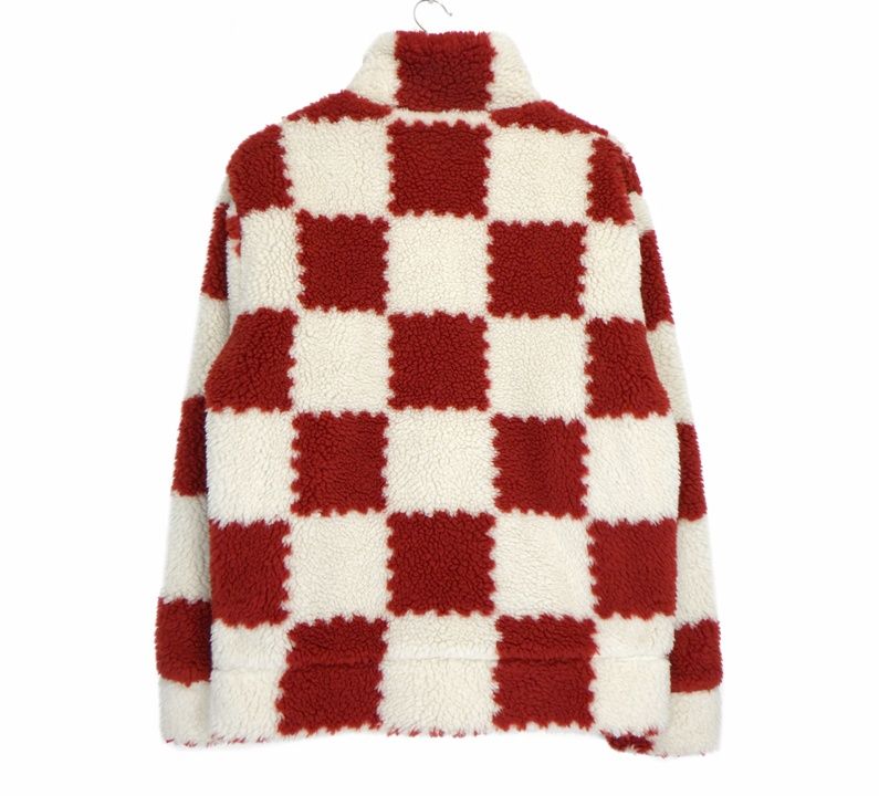 ルイヴィトン LOUIS VUITTON × ニゴー NIGO 21 SS ALL OVER DAMIER FLEECE BLOUSON RM 221 M I 03 HMY 04 W オールオーバー ダミエ フリース ブルゾン ジャケット 46238 ビッグシルエット セレモニー