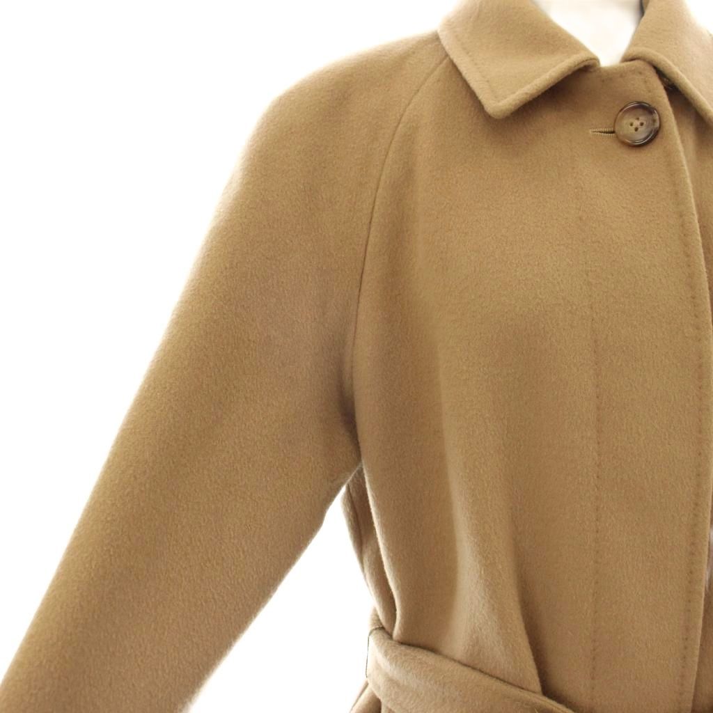 アクアスキュータム AQUASCUTUM ステンカラーコート ロング ウール