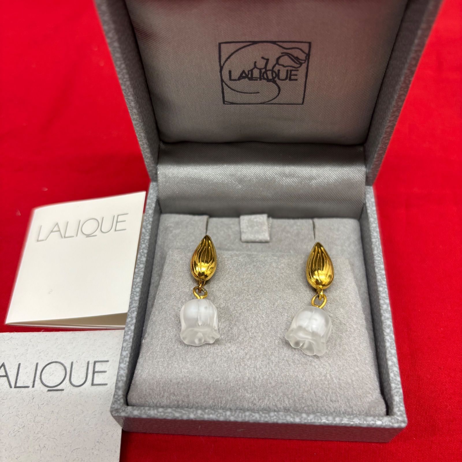 LALIQUE すずらん ピアス ミュゲ レディース ラリック - メルカリ