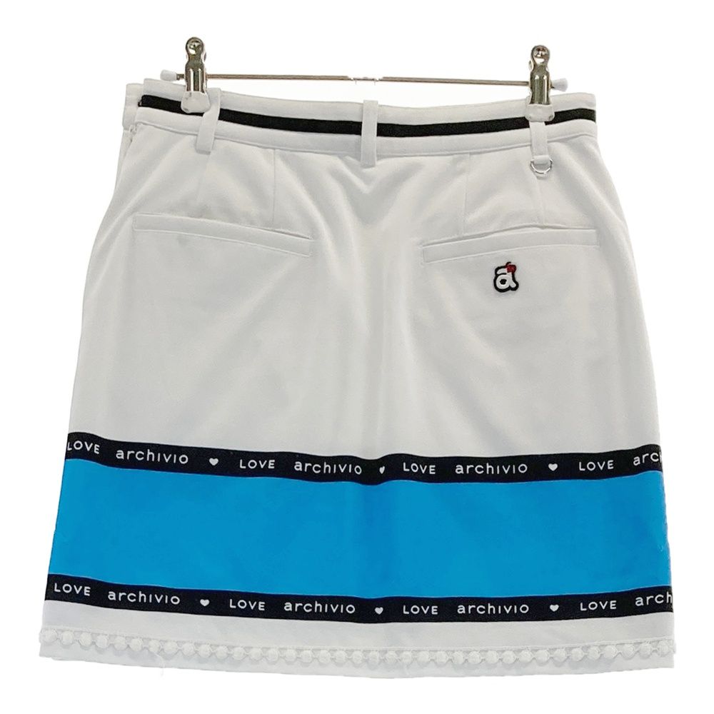 サイズ：36 ARCHIVIO アルチビオ 裏地付 スカート ホワイト系