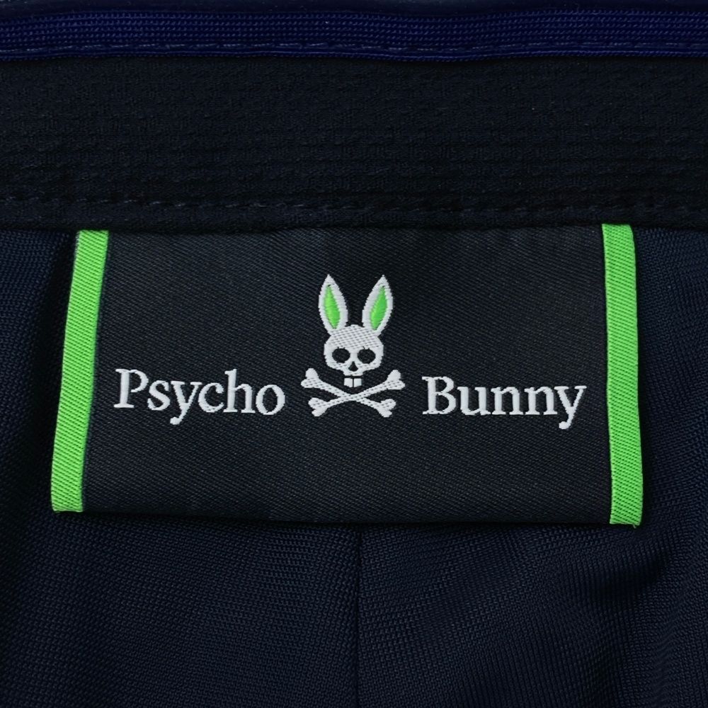 サイズ：L PSYCHO BUNNY サイコバニー 裏地付 パンツ ネイビー系