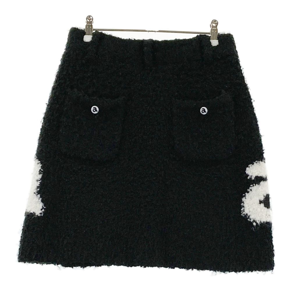 サイズ：38 ARCHIVIO アルチビオ スカート ウール混 ブラック系