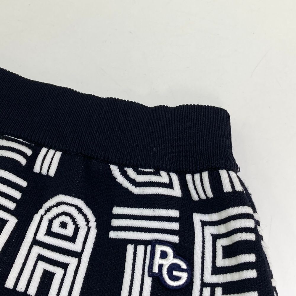 PEARLY GATES】秋冬 レオパード柄 ニット ストレッチスカート0番S