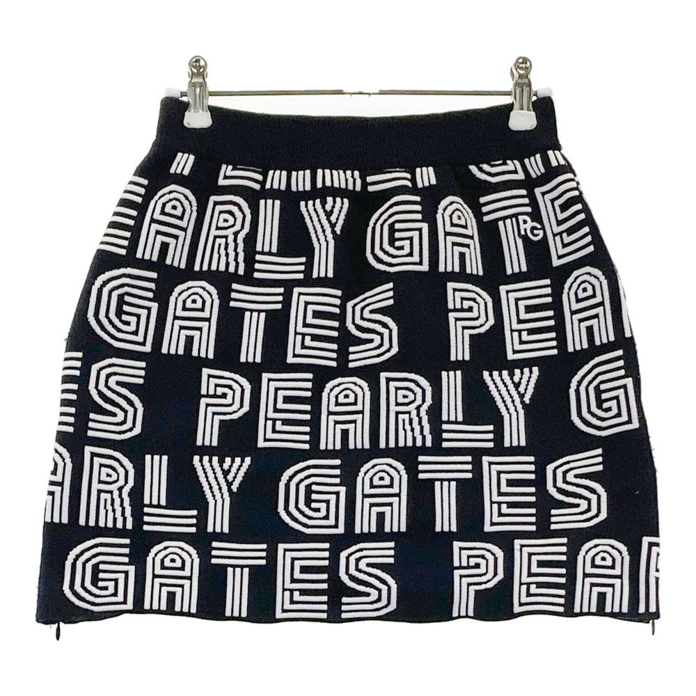 サイズ 0 PEARLY GATES パーリーゲイツ ニットスカート ネイビー系 ゴルフウェア レディース ストスト