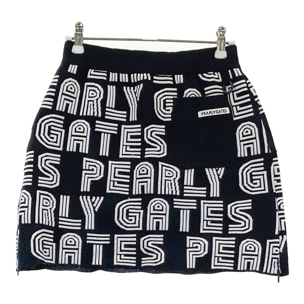 サイズ 0 PEARLY GATES パーリーゲイツ ニットスカート ネイビー系 ゴルフウェア レディース ストスト