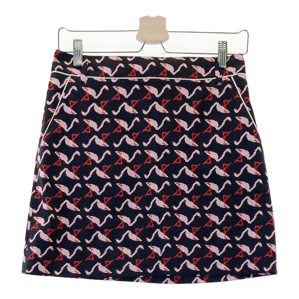 サイズ：L JUN&ROPE ジュン アンド ロペ スカート フラミンゴ柄