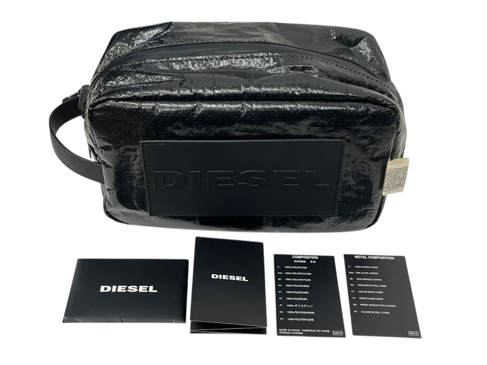 DIESEL (ディーゼル) ロゴ セカンドバッグ クラッチバッグ ナイロン