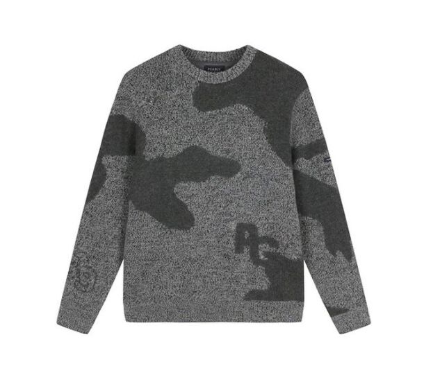 パーリーゲイツ メンズ 防風 ウールブレンド ニット 110