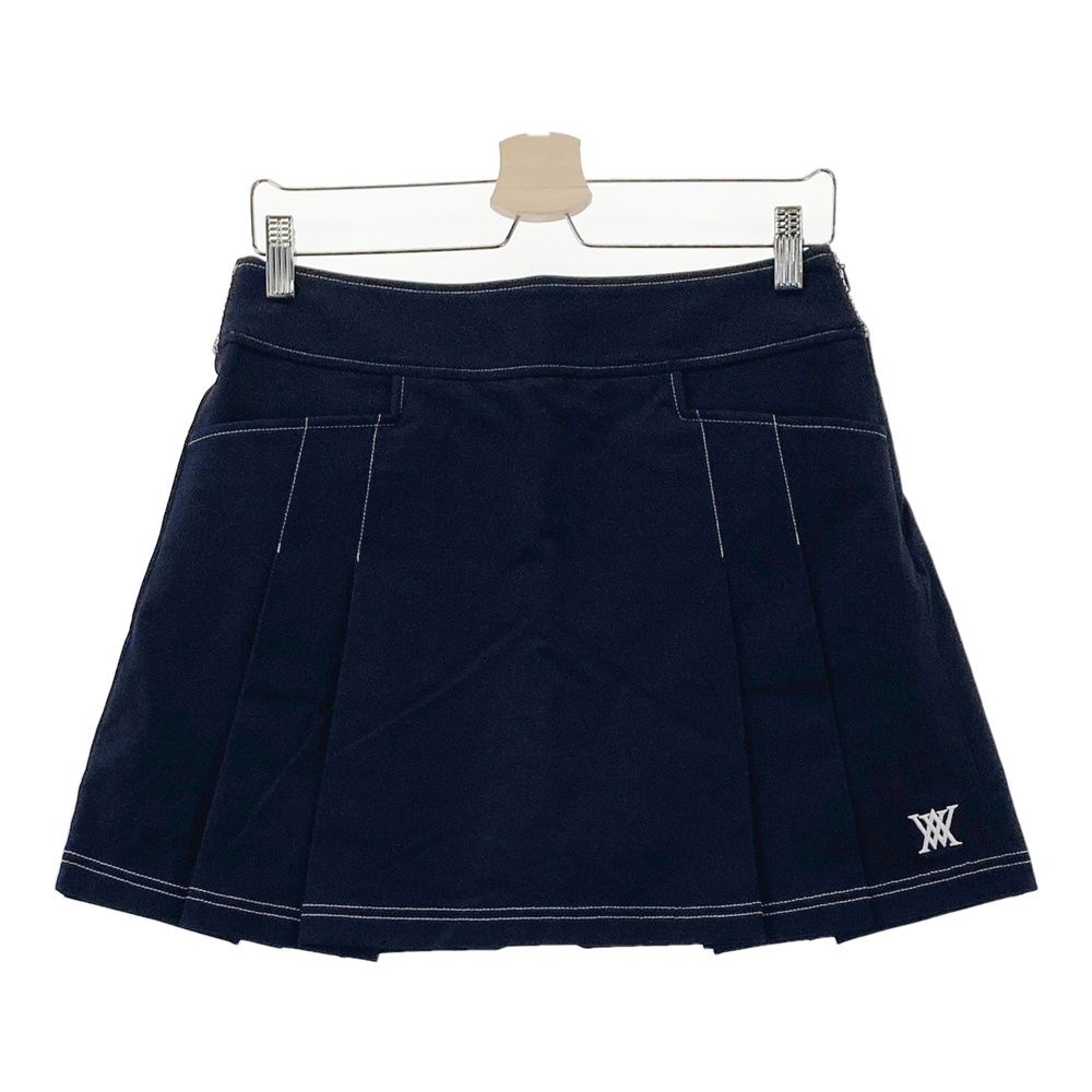 サイズ：L ANEW GOLF アニューゴルフ インナー付スカート ネイビー系