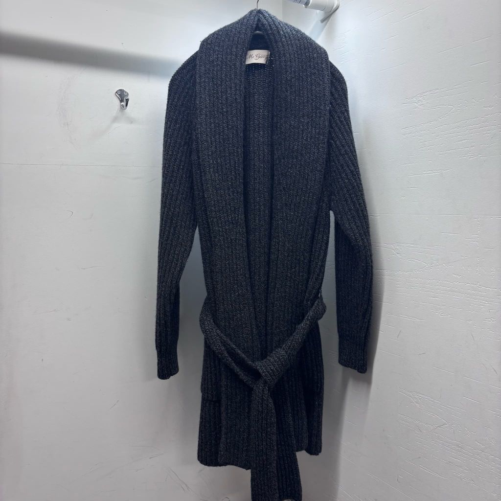 MC GEORGE マックジョージ WOOL NKIT GOWN ニットガウン A 0317 2 14 グレー size 42 中目黒A 12