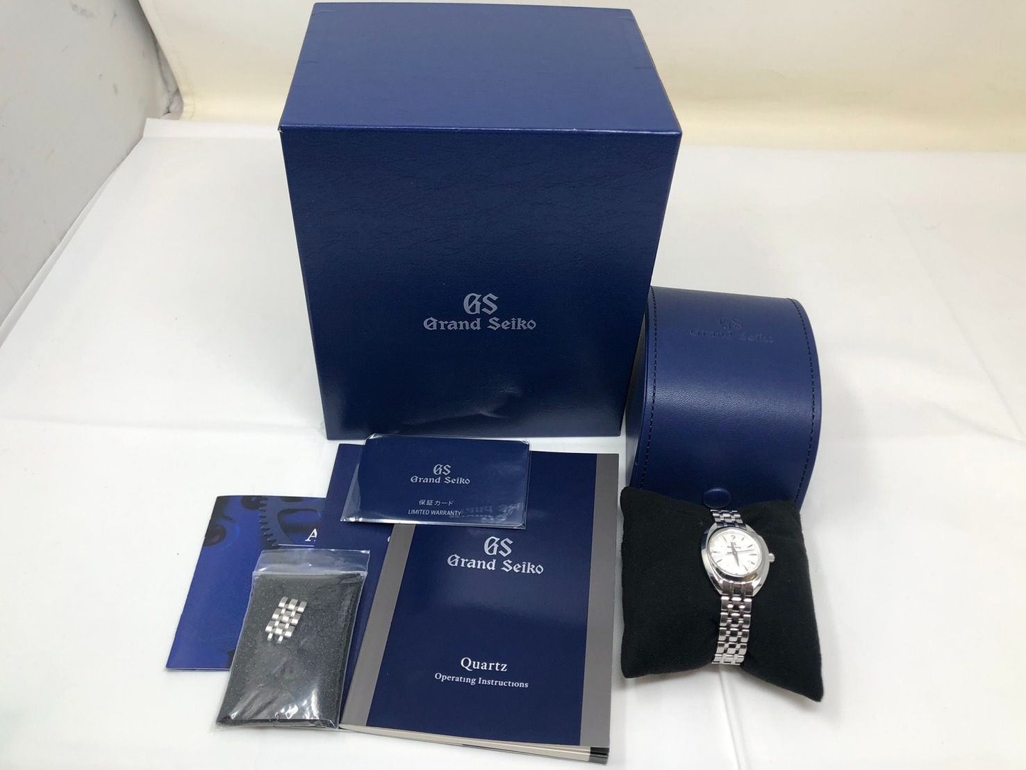 SEIKO セイコー グランドセイコー 腕時計 STGF 365 4 J 51-0 AW 0 GS ダイヤモンド ステンレススチール レディース コマ付き 19554