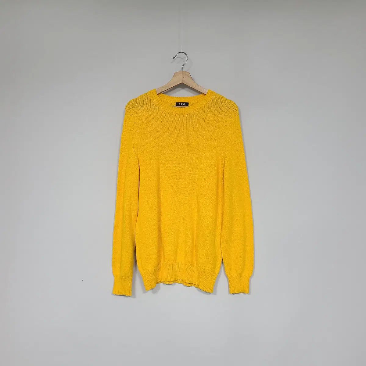 A.P.C. アーペーセー メンズ コットン ニット イエロー L