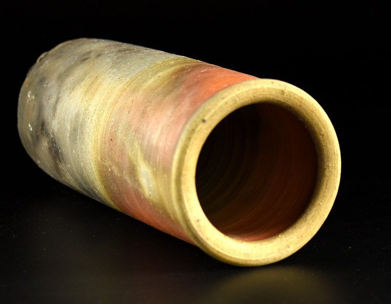 蔵A3872e】備前焼 柴岡紘一 花瓶 花入 花器 共箱 - メルカリ