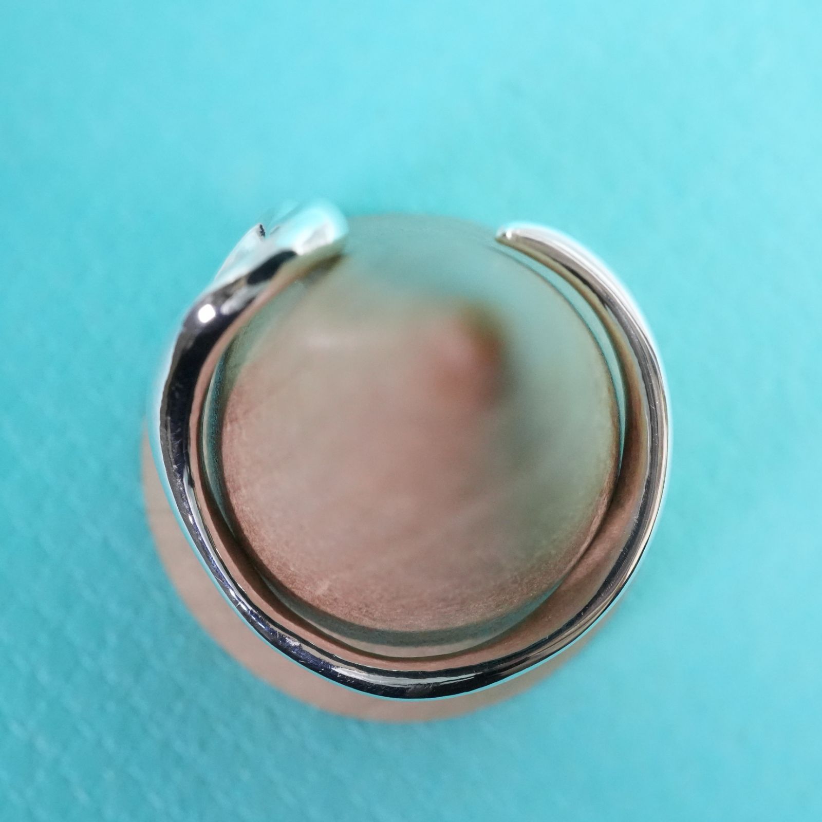 ティファニー　オープン　ハート　リング　925 11号 極美品11号 ティファニー オープンハート スリム リング/25-2260S