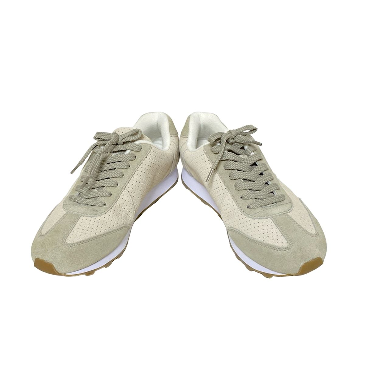 via SANGACIO(サンガッチョ) スニーカー 24.5 レディース - ベージュ