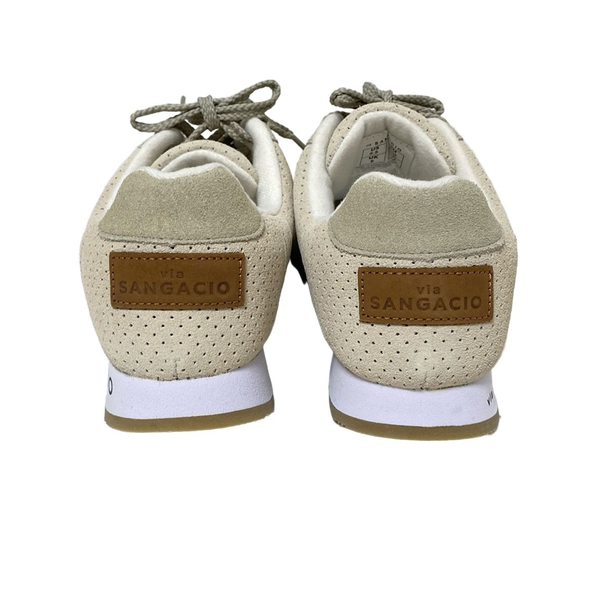 via SANGACIO(サンガッチョ) スニーカー 24.5 レディース - ベージュ