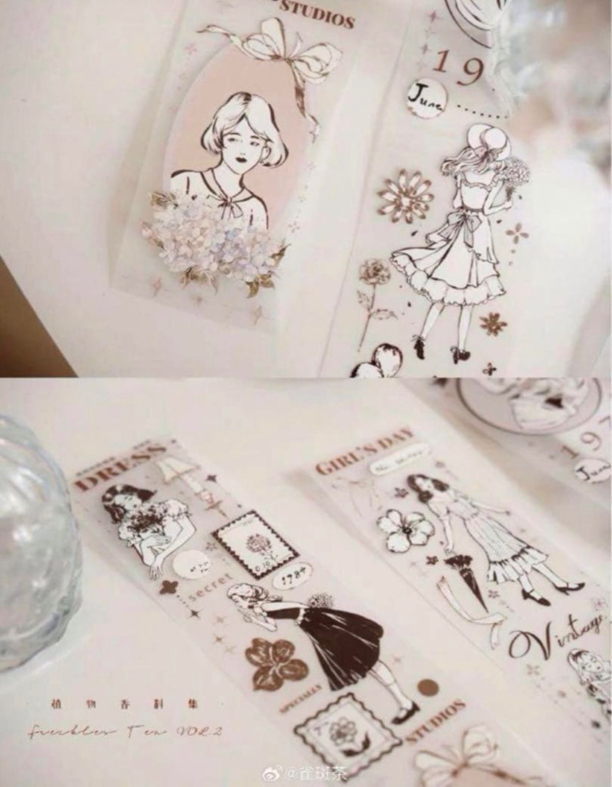 ♡SALE♡PET 5cm×10m 恩莉尔的裙摆 海外マスキングテープ ♡SALE♡PET 5cm×10m 恩莉尔的裙摆 海外マスキングテープ 海外マステ