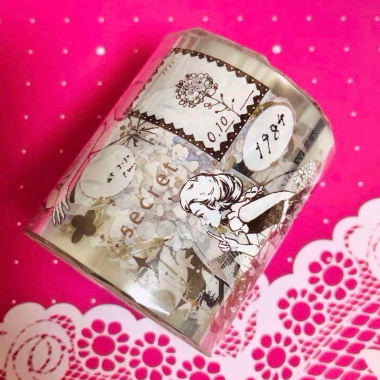 ♡SALE♡PET 5cm×10m 恩莉尔的裙摆 海外マスキングテープ 海外マステ