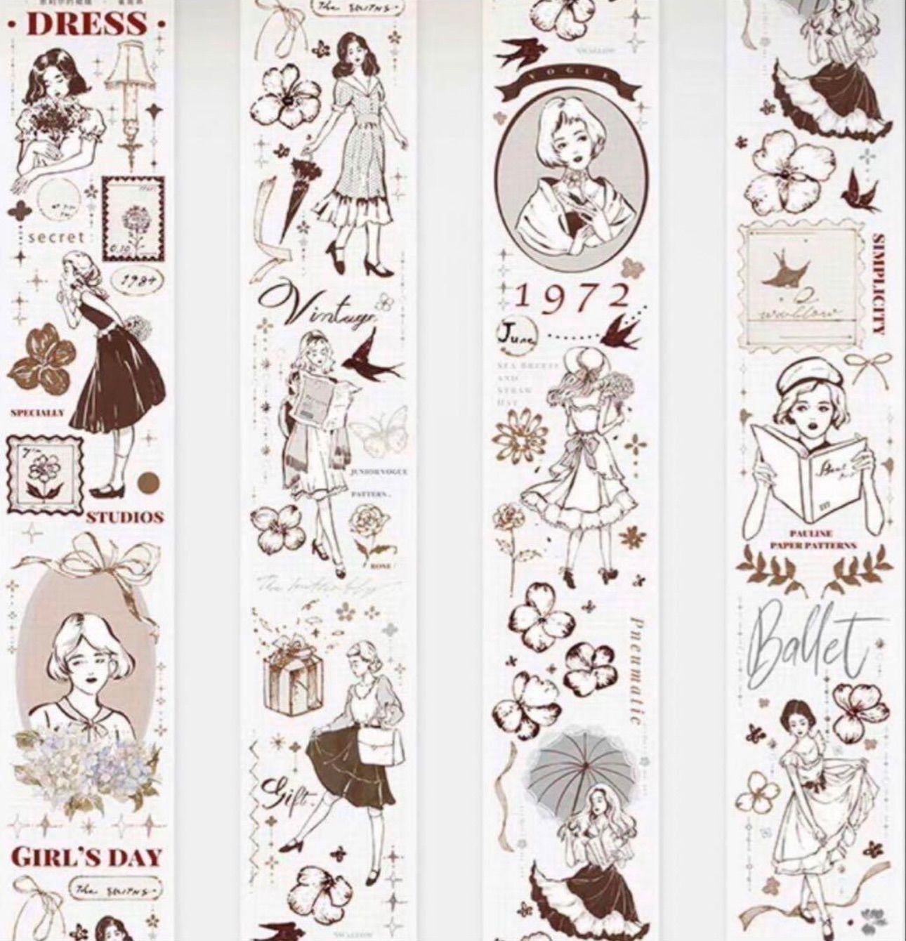 ♡SALE♡PET 5cm×10m 恩莉尔的裙摆 海外マスキングテープ ♡SALE♡PET 5cm×10m 恩莉尔的裙摆 海外マスキングテープ 海外マステ