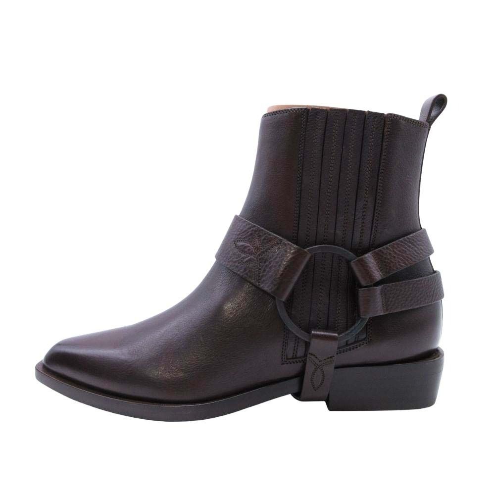 未使用 SARTORE サルトル 2way レザー ベルテッド サイドゴア ショート