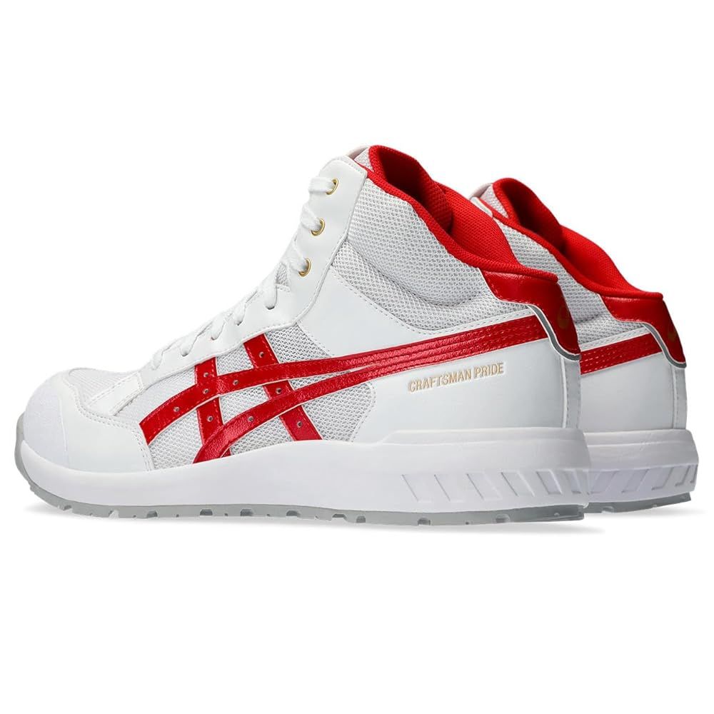 アシックス ワーキング 安全靴 作業靴 ウィンジョブCP 218 ﾎﾜｲﾄ×ｸﾗｼｯｸﾚｯﾄﾞ26.0 cm