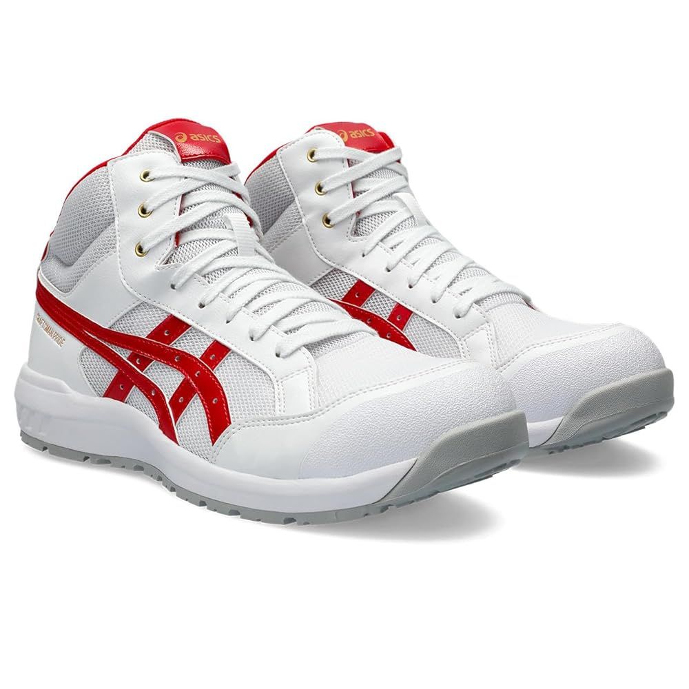 アシックス ワーキング 安全靴 作業靴 ウィンジョブCP 218 ﾎﾜｲﾄ×ｸﾗｼｯｸﾚｯﾄﾞ26.0 cm