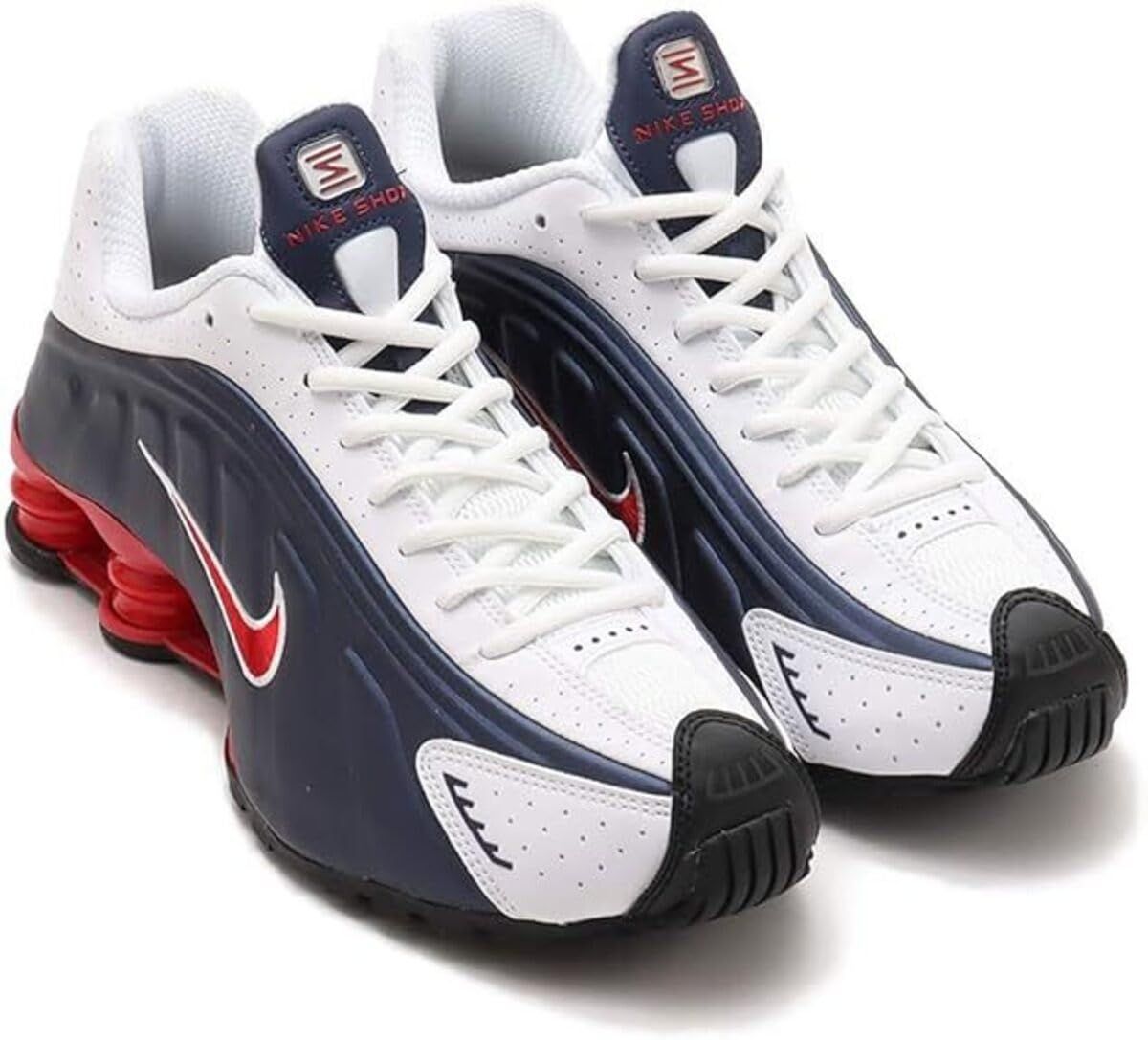 ナイキ ショックス R 4 SHOX ミッドナイトネイビー ホワイト メタリックシルバー ジムレッド HQ 1988-400 26.5 cm