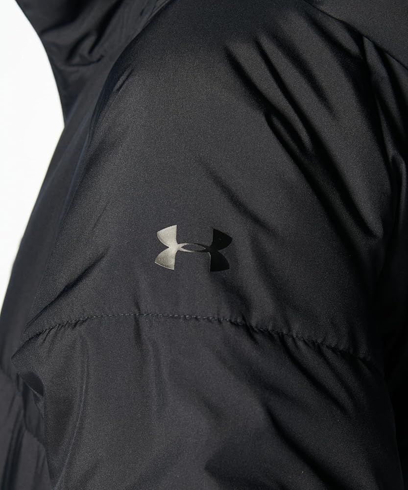  アンダーアーマー UA INSULATED LONG COAT HOODIE Black XL ジャケット コート ベビー服(~95cm)