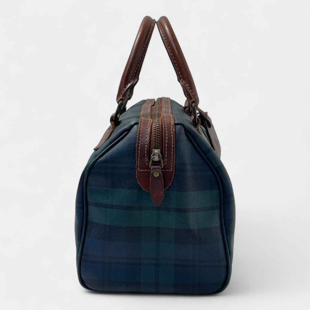 ポロラルフローレン ミニボストンバッグ ブラックウォッチ ヴィンテージ チェック ポロラルフローレン ミニボストンバッグ ブラックウォッチ