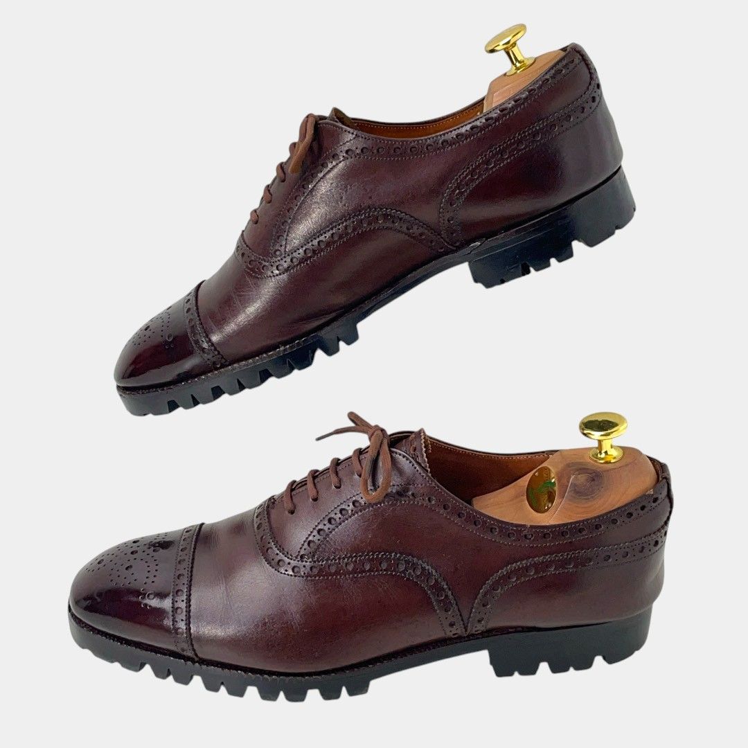 オールドChurch'sディプロマット三都市ストレートチップウイングブローグ 旧チャーチ ブラウン ディプロマット 三都市 ストレートチップ - メルカリ