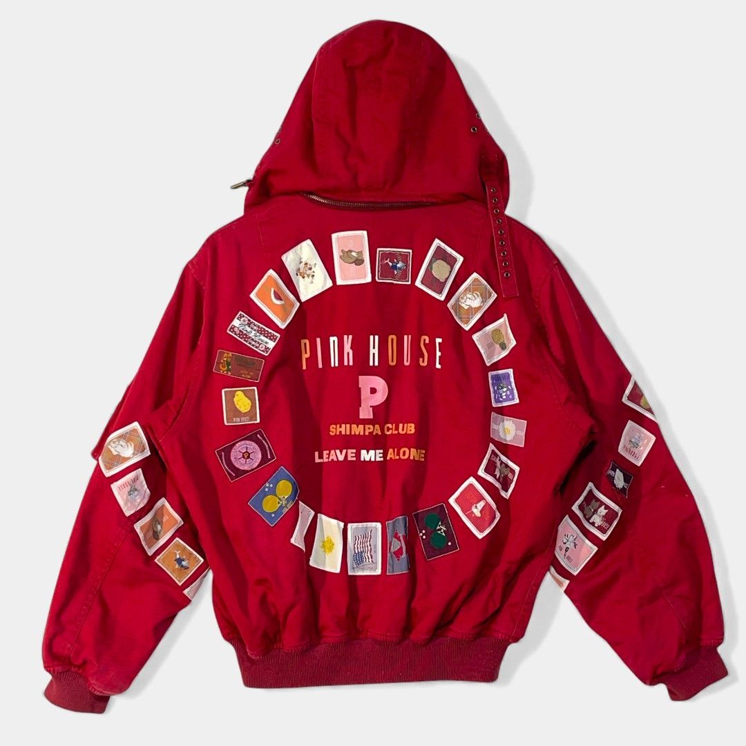 ピンクハウス レッド ワッペン ブルゾン - メルカリ
