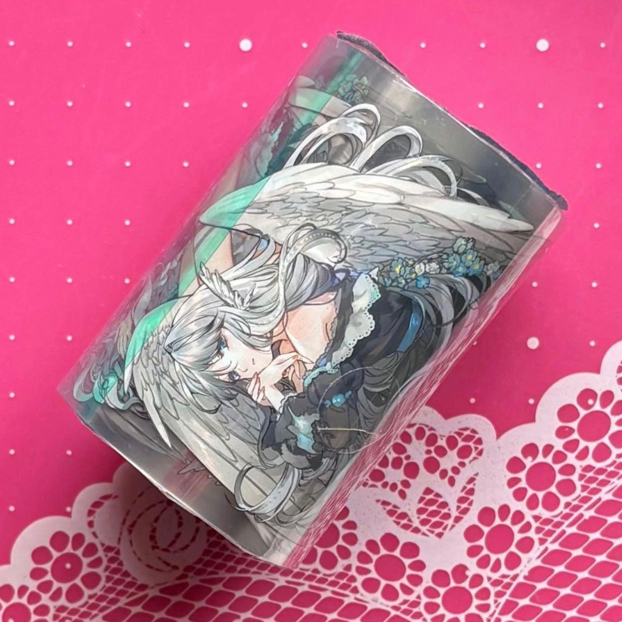 ♡SALE♡贝壳光 7cm×10m 黑卡蒂之翼 海外マスキングテープ 海外マステ