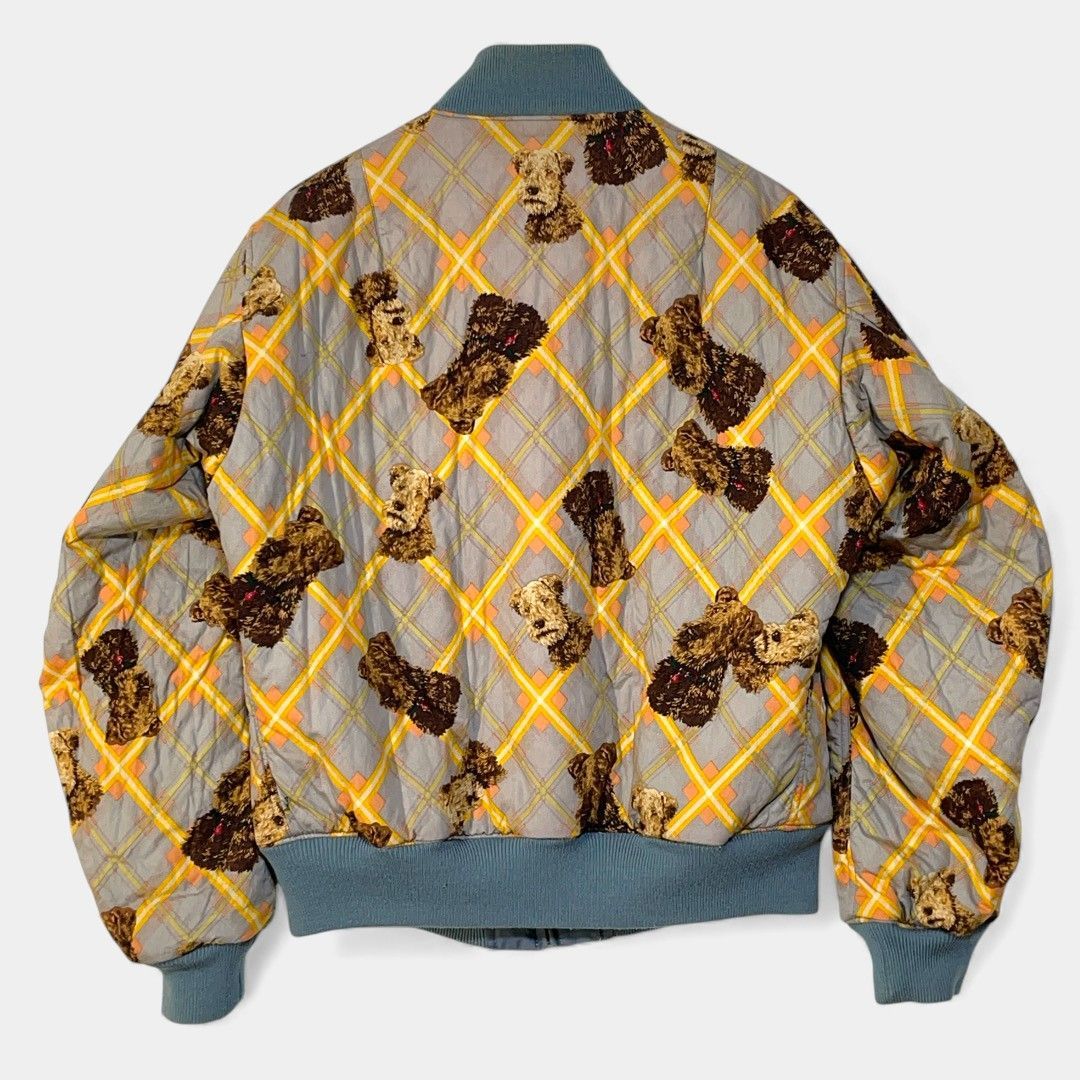 カールヘルム ブルー リバーシブル アニマル 刺繍 ワッペン ブルゾン