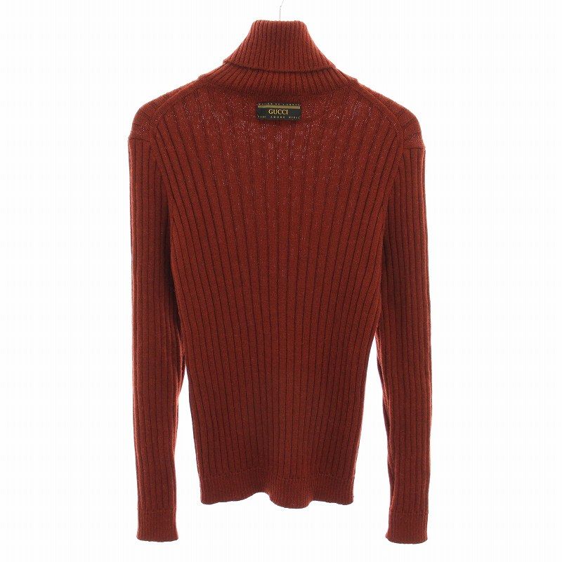 グッチ GUCCI ニット セーター タートルネック 長袖 リブ編み アルパカ