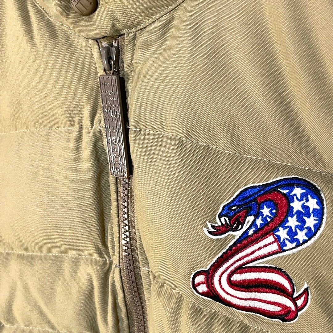 ヒステリックグラマー ベージュ 中綿 ミリタリー ダウンジャケット