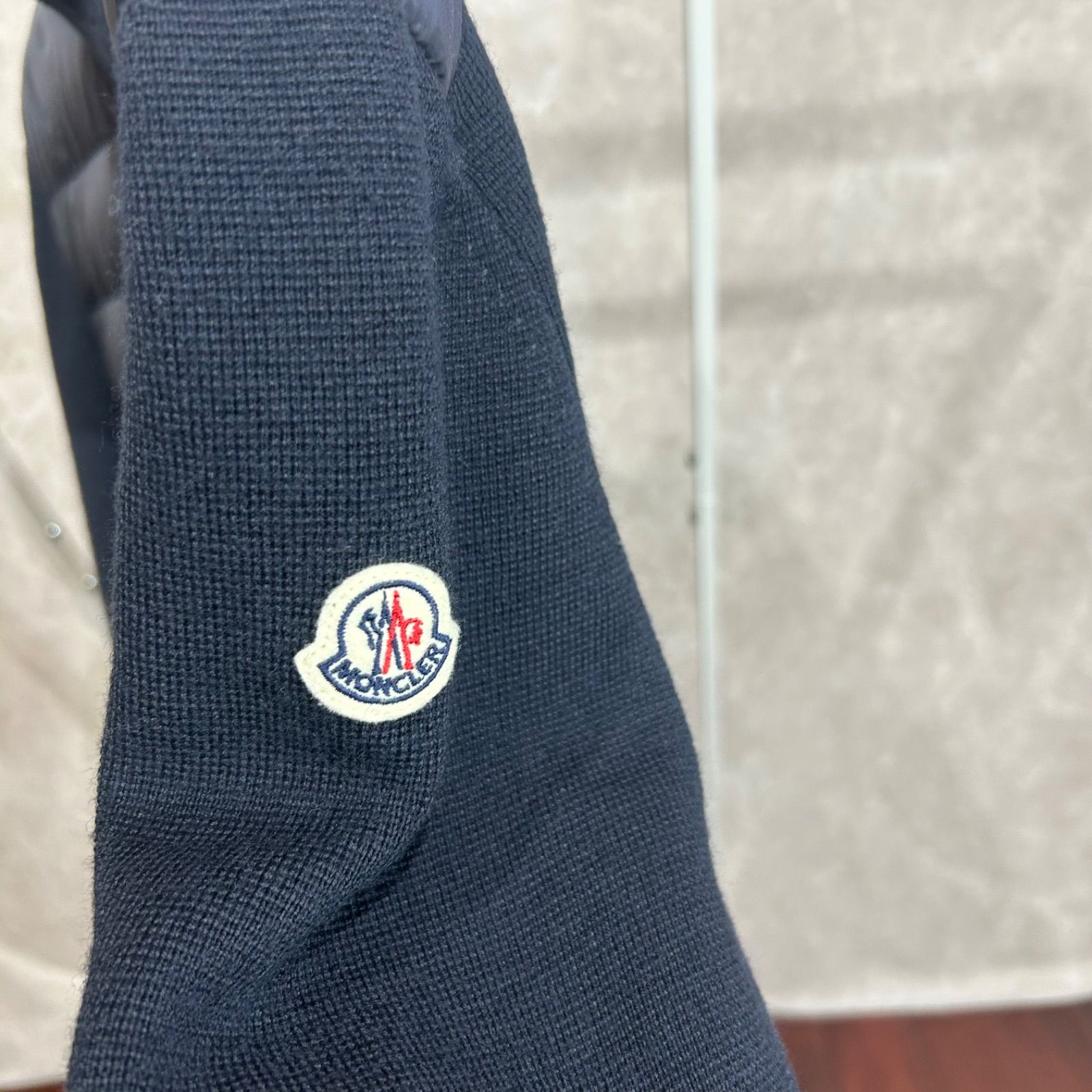 美品】 MONCLER モンクレール ハイブリッドダウンニットジャケット