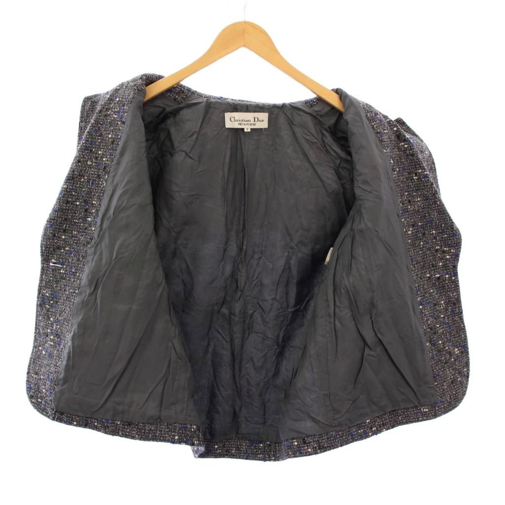 Christian Dior✨テーラードジャケット　ヘリンボーン　裏地総柄　XL テーラードジャケット メンズ ヘリンボーン 総柄 キレイめ ビター系