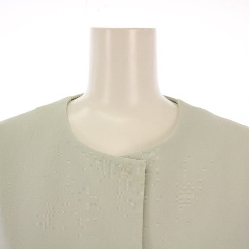 フォクシーニューヨーク ショップ FOXEY NEW YORK ノーカラーコート  