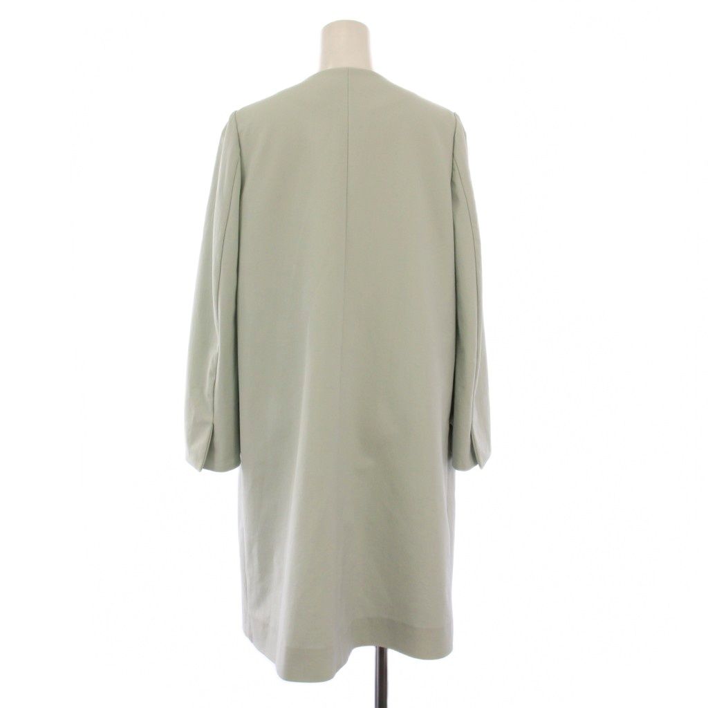 フォクシーニューヨーク ロングコート 薄手 38 フォクシーニューヨーク FOXEY NEW YORK ノーカラーコート アウター