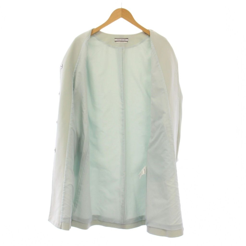 フォクシーニューヨーク ショップ FOXEY NEW YORK ノーカラーコート  