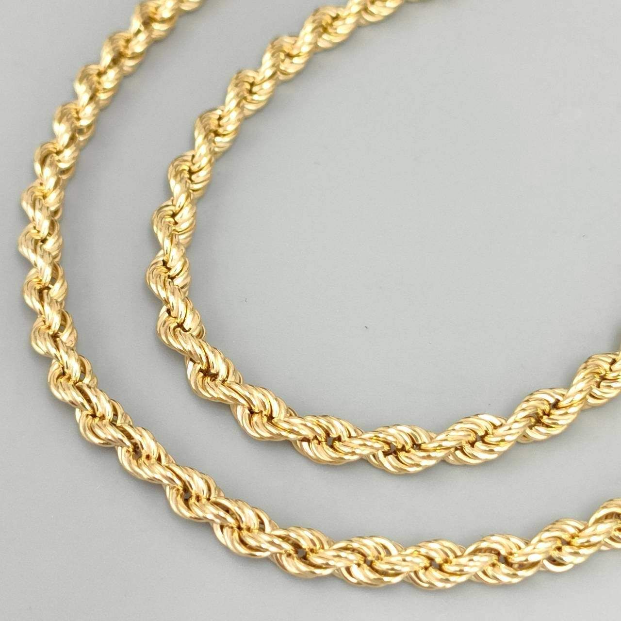 18金 K 18 ウノアエレ パイプロープチェーン ネックレス レディース 8.96 g 42㎝ D 817