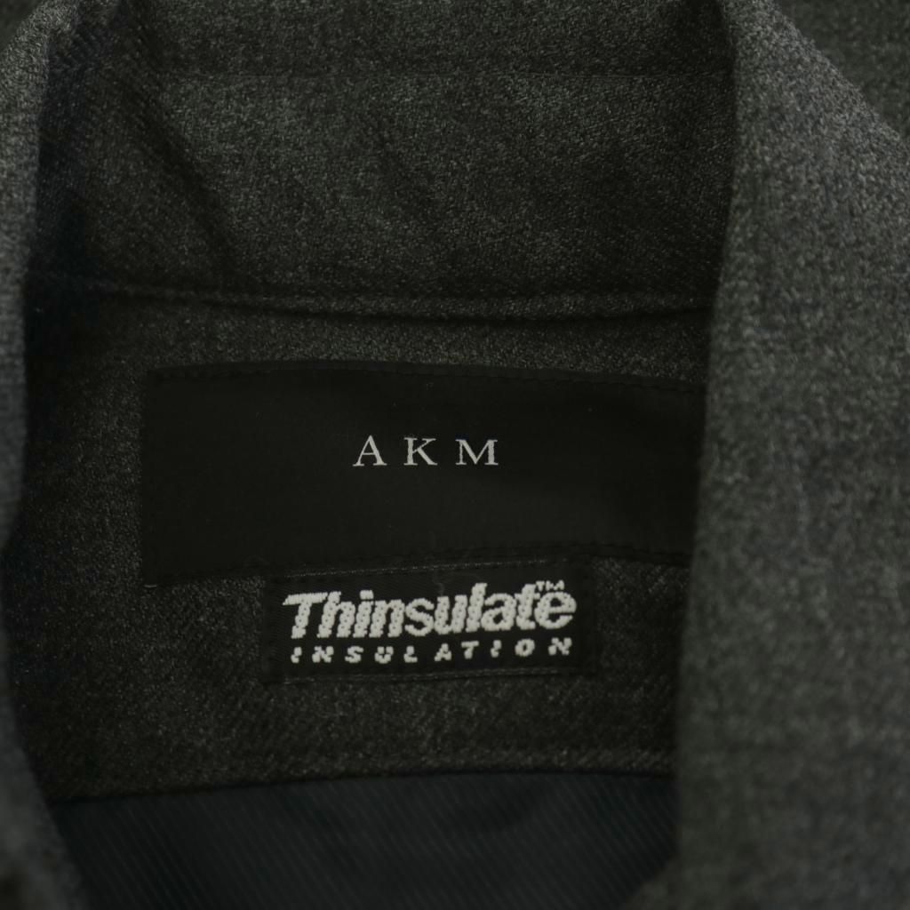 【中古】エーケーエム AKM Thinsulate ジャケット 長袖 ウール M グレー /AN48 メンズ エーケーエム AKM Thinsulate ジャケット 長袖 ウール M グレー /AN48