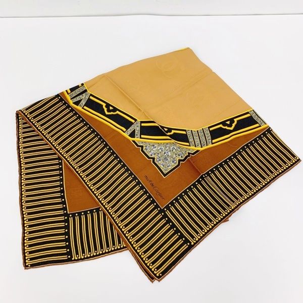 Cartier カルティエ スカーフ ストール マフラー シルク 時計柄 総柄