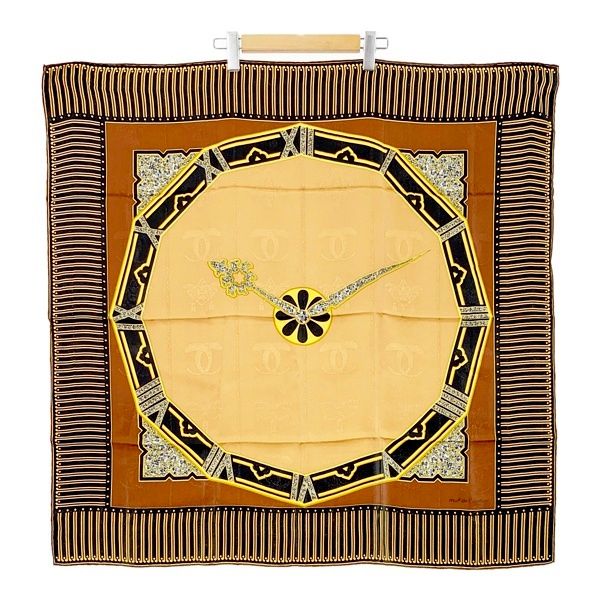 Cartier カルティエ スカーフ ストール マフラー シルク 時計柄 総柄