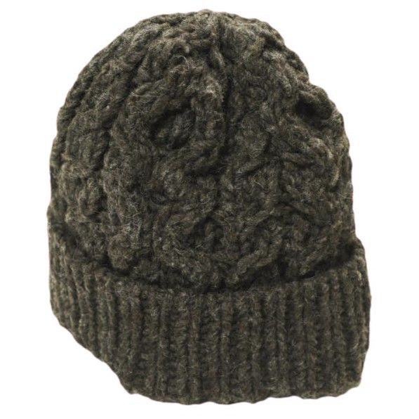 かぐれ KAGURE 23AW ペルー製 アラン柄ニットキャップ GA37-2CS002