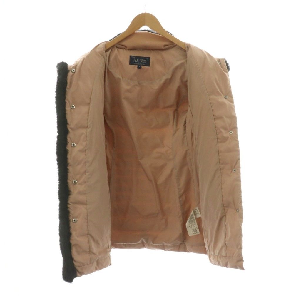 アルマーニ ジーンズ ARMANI JEANS ファー付きダウンコート ロング