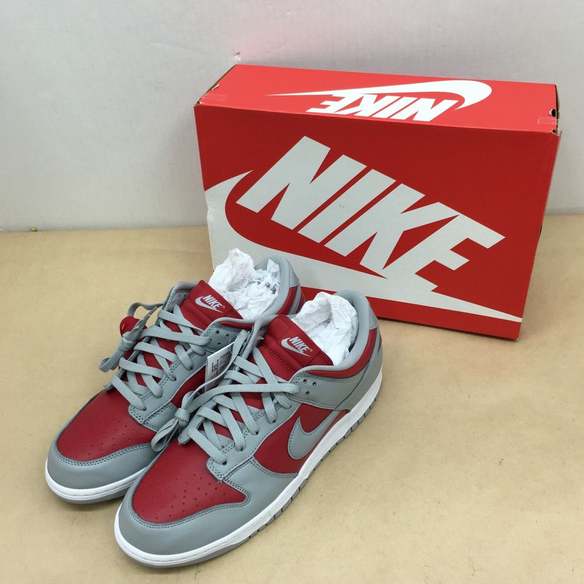 未使用 NIKE DUNK LOW QS Varsity Red and Silver FQ6965-600 サイズ 